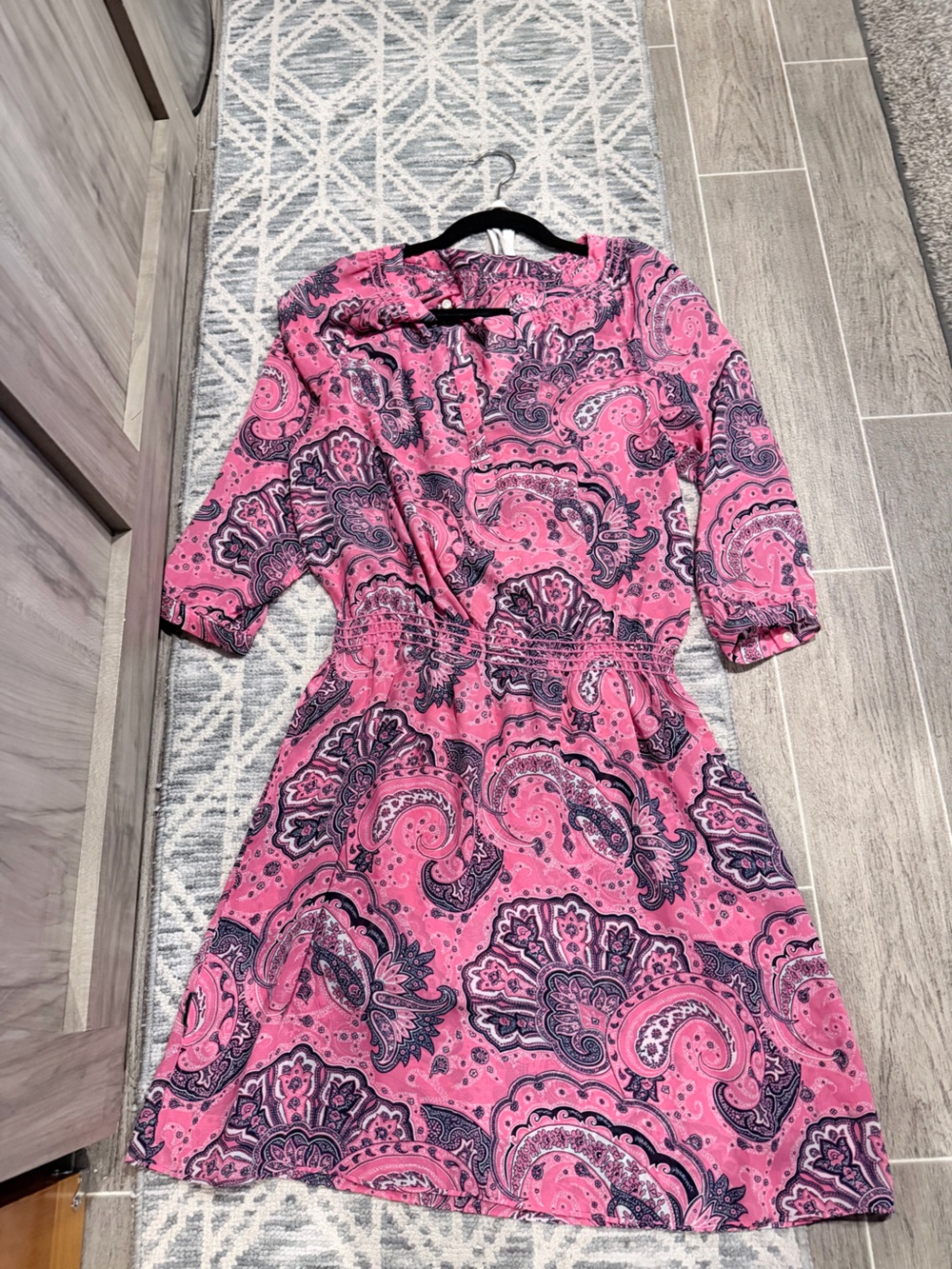 Women’s Pink Paisley Day Dress
